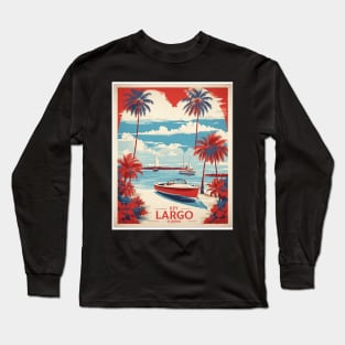 Key Largo Florida United States of America Tourism Vintage Poster Long Sleeve T-Shirt